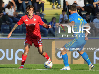 Andrea Colpani of ACF Fiorentina controls the ball during the Serie A match between Empoli FC and ACF Fiorentina in Empoli, Italy, on Septem...