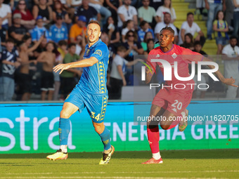 Moise Kean of ACF Fiorentina during the Serie A match between Empoli FC and ACF Fiorentina in Empoli, Italy, on September 29, 2024, at the s...