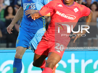 Moise Kean of ACF Fiorentina during the Serie A match between Empoli FC and ACF Fiorentina in Empoli, Italy, on September 29, 2024, at the s...