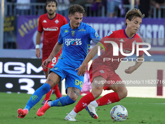 Edoardo Bove of ACF Fiorentina controls the ball during the Serie A match between Empoli FC and ACF Fiorentina in Empoli, Italy, on Septembe...