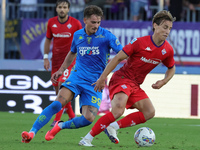 Edoardo Bove of ACF Fiorentina controls the ball during the Serie A match between Empoli FC and ACF Fiorentina in Empoli, Italy, on Septembe...