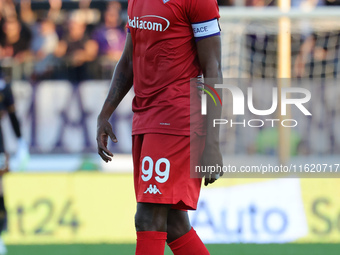 Christian Kouame of ACF Fiorentina during the Serie A match between Empoli FC and ACF Fiorentina in Empoli, Italy, on September 29, 2024, at...