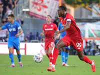 Christian Kouame of ACF Fiorentina controls the ball during the Serie A match between Empoli FC and ACF Fiorentina in Empoli, Italy, on Sept...