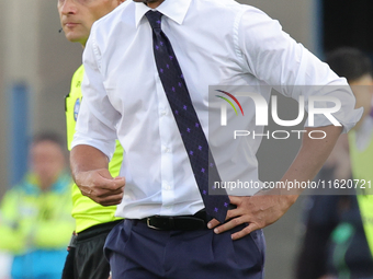 Head Coach Raffaele Palladino of ACF Fiorentina looks on during the Serie A match between Empoli FC and ACF Fiorentina in Empoli, Italy, on...