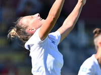 Michela Giordano of Napoli Femminile celebrates after scoring the goal of 3-1 during the 4th day of the Serie A Femminile eBay Championship...