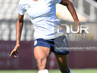 Sandra Adugbe of Napoli Femminile is in action during the 4th day of the Serie A Femminile eBay Championship between A.S. Roma and Napoli Fe...