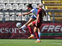 Ginevra Moretti of Napoli Femminile and Verena Hanshaw of A.S. Roma Femminile are in action during the 4th day of the Serie A Femminile eBay...