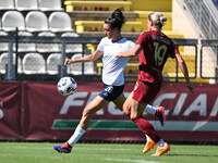 Ginevra Moretti of Napoli Femminile and Verena Hanshaw of A.S. Roma Femminile are in action during the 4th day of the Serie A Femminile eBay...