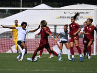 Sandra Adugbe of Napoli Femminile is in action during the 4th day of the Serie A Femminile eBay Championship between A.S. Roma and Napoli Fe...