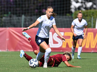 Maja Jelcic of Napoli Femminile and Moeka Minami of A.S. Roma Femminile are in action during the 4th day of the Serie A Femminile eBay Champ...