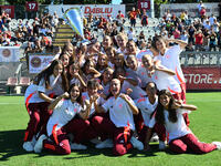 A.S. Roma Femminile U17 during the 4th day of the Serie A Femminile eBay Championship between A.S. Roma and Napoli Femminile at the Tre Font...