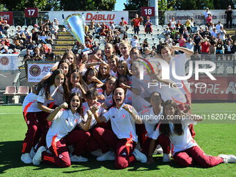 A.S. Roma Femminile U17 during the 4th day of the Serie A Femminile eBay Championship between A.S. Roma and Napoli Femminile at the Tre Font...