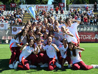 A.S. Roma Femminile U17 during the 4th day of the Serie A Femminile eBay Championship between A.S. Roma and Napoli Femminile at the Tre Font...