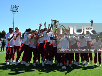 A.S. Roma Femminile U17 during the 4th day of the Serie A Femminile eBay Championship between A.S. Roma and Napoli Femminile at the Tre Font...