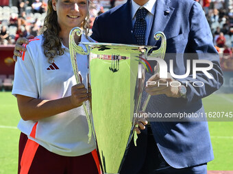 A.S. Roma Femminile U17 during the 4th day of the Serie A Femminile eBay Championship between A.S. Roma and Napoli Femminile at the Tre Font...