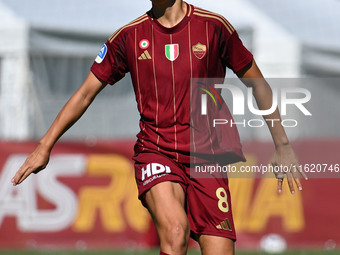 Saki Kumagai of A.S. Roma Femminile is in action during the 4th day of the Serie A Femminile eBay Championship between A.S. Roma and Napoli...