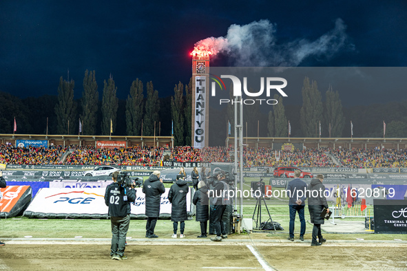 Tai Woffinden participates in a PGE Speedway Ekstraliga game between Sparta Wroclaw and Motor Lublin in Wroclaw, Poland, on September 29, 20...