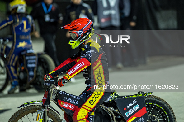 ARTEM LAGUTA participates in a PGE Speedway Ekstraliga game between Sparta Wroclaw and Motor Lublin in Wroclaw, Poland, on September 29, 202...