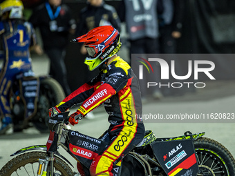 ARTEM LAGUTA participates in a PGE Speedway Ekstraliga game between Sparta Wroclaw and Motor Lublin in Wroclaw, Poland, on September 29, 202...