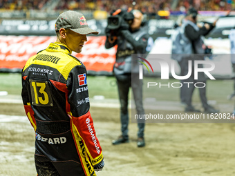 Maciej Janowski participates in a PGE Speedway Ekstraliga game between Sparta Wroclaw and Motor Lublin in Wroclaw, Poland, on September 29,...