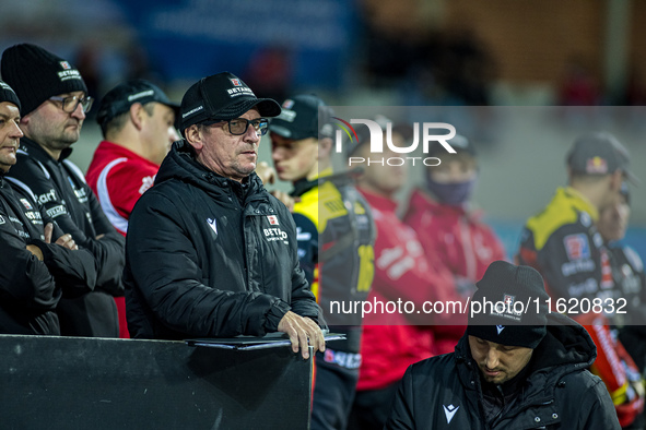 Dariusz Sledz participates in a PGE Speedway Ekstraliga game between Sparta Wroclaw and Motor Lublin in Wroclaw, Poland, on September 29, 20...