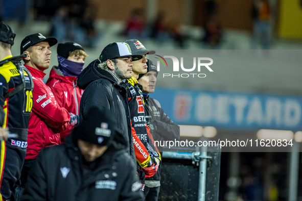 Tai Woffinden participates in a PGE Speedway Ekstraliga game between Sparta Wroclaw and Motor Lublin in Wroclaw, Poland, on September 29, 20...