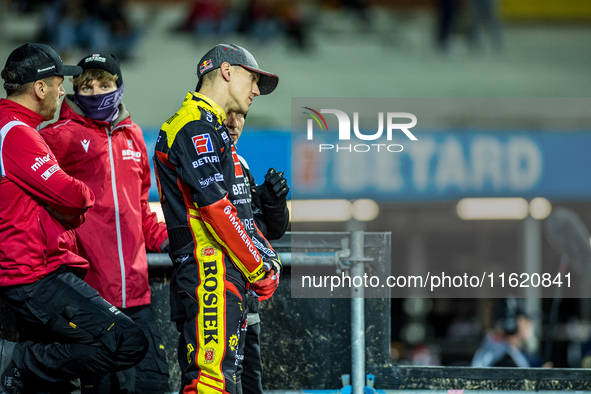 Maciej Janowski participates in a PGE Speedway Ekstraliga game between Sparta Wroclaw and Motor Lublin in Wroclaw, Poland, on September 29,...