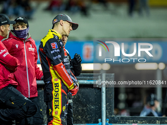 Maciej Janowski participates in a PGE Speedway Ekstraliga game between Sparta Wroclaw and Motor Lublin in Wroclaw, Poland, on September 29,...