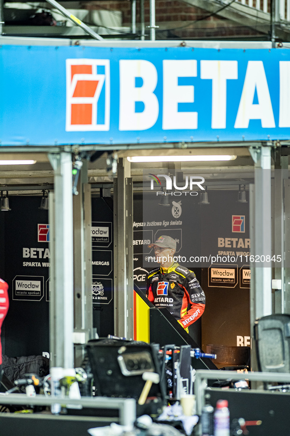 Maciej Janowski participates in a PGE Speedway Ekstraliga game between Sparta Wroclaw and Motor Lublin in Wroclaw, Poland, on September 29,...