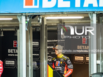 Maciej Janowski participates in a PGE Speedway Ekstraliga game between Sparta Wroclaw and Motor Lublin in Wroclaw, Poland, on September 29,...