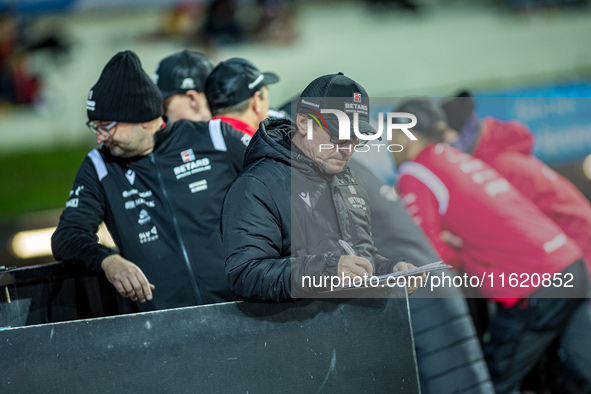 Dariusz Sledz participates in a PGE Speedway Ekstraliga game between Sparta Wroclaw and Motor Lublin in Wroclaw, Poland, on September 29, 20...