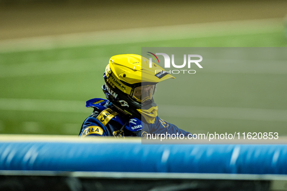 Bartosz Zmarzlik participates in a PGE Speedway Ekstraliga game between Sparta Wroclaw and Motor Lublin in Wroclaw, Poland, on September 29,...