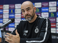 Felix Sanchez Bas, Head Coach of Al Sadd FC, attends the press conference ahead of the AFC Champions League elite west football match betwee...