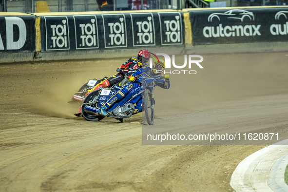 Dominik Kubera participates in a PGE Speedway Ekstraliga game between Sparta Wroclaw and Motor Lublin in Wroclaw, Poland, on September 29, 2...