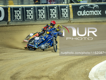 Dominik Kubera participates in a PGE Speedway Ekstraliga game between Sparta Wroclaw and Motor Lublin in Wroclaw, Poland, on September 29, 2...