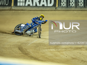 Bartosz Zmarzlik participates in a PGE Speedway Ekstraliga game between Sparta Wroclaw and Motor Lublin in Wroclaw, Poland, on September 29,...