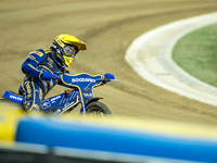 Bartosz Zmarzlik participates in a PGE Speedway Ekstraliga game between Sparta Wroclaw and Motor Lublin in Wroclaw, Poland, on September 29,...