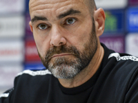 Felix Sanchez Bas, Head Coach of Al Sadd FC, attends the press conference ahead of the AFC Champions League elite west football match betwee...