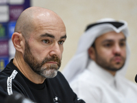 Felix Sanchez Bas, Head Coach of Al Sadd FC, attends the press conference ahead of the AFC Champions League elite west football match betwee...