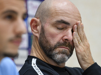 Felix Sanchez Bas, Head Coach of Al Sadd FC, attends the press conference ahead of the AFC Champions League elite west football match betwee...