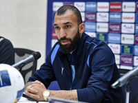 Javad Nekounam of Esteghlal FC attends the press conference ahead of the AFC Champions League elite west football match between Qatar's Al S...