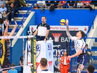 Szwarc Arthur of Mint Vero Volley Monza participates in the SuperLega Credem Banca match between Yuasa Battery Grottazzolina and Mint Vero V...