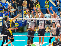 During the SuperLega Credem Banca match between Yuasa Battery Grottazzolina and Mint Vero Volley Monza at PalaSavelli in Porto San Giorgio,...