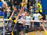 Szwarc Arthur of Mint Vero Volley Monza participates in the SuperLega Credem Banca match between Yuasa Battery Grottazzolina and Mint Vero V...