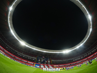 Both teams pose prior the LaLiga match between Atletico de Madrid and Real Madrid CF  at Estadio Civitas Metropolitano on September 29, 2024...