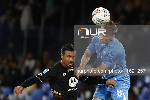 Scott McTominay is seen in action during the Serie A soccer match between SSC Napoli and Monza at Stadio Maradona in Naples, Italy, on Septe...