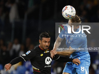 Scott McTominay is seen in action during the Serie A soccer match between SSC Napoli and Monza at Stadio Maradona in Naples, Italy, on Septe...