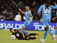 Napoli's Stanislav Lobotka is seen in action during the Serie A soccer match SSC Napoli vs. Monza at Stadio Maradona in Naples, Italy, on Se...