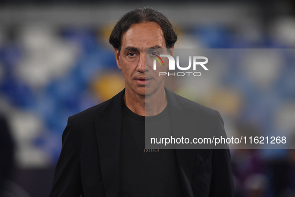 Alessandro Nesta Head Coach of AC Monza during the Serie A match between SSC Napoli and AC Monza at Stadio Diego Armando Maradona Naples Ita...