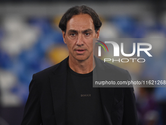 Alessandro Nesta Head Coach of AC Monza during the Serie A match between SSC Napoli and AC Monza at Stadio Diego Armando Maradona Naples Ita...